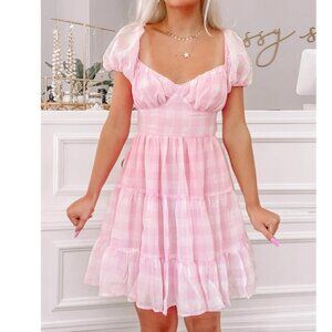 Sassy Shortcake Boutique Pink Gingham Princess Dress